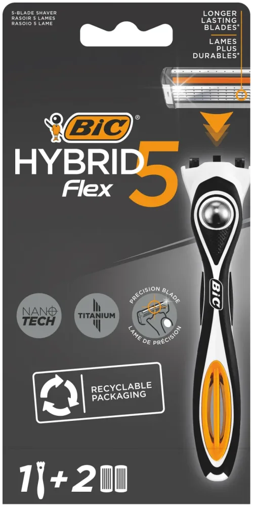 Bic Rasierer Flex 5 Hybrid inkl. 2 Rasierklingen