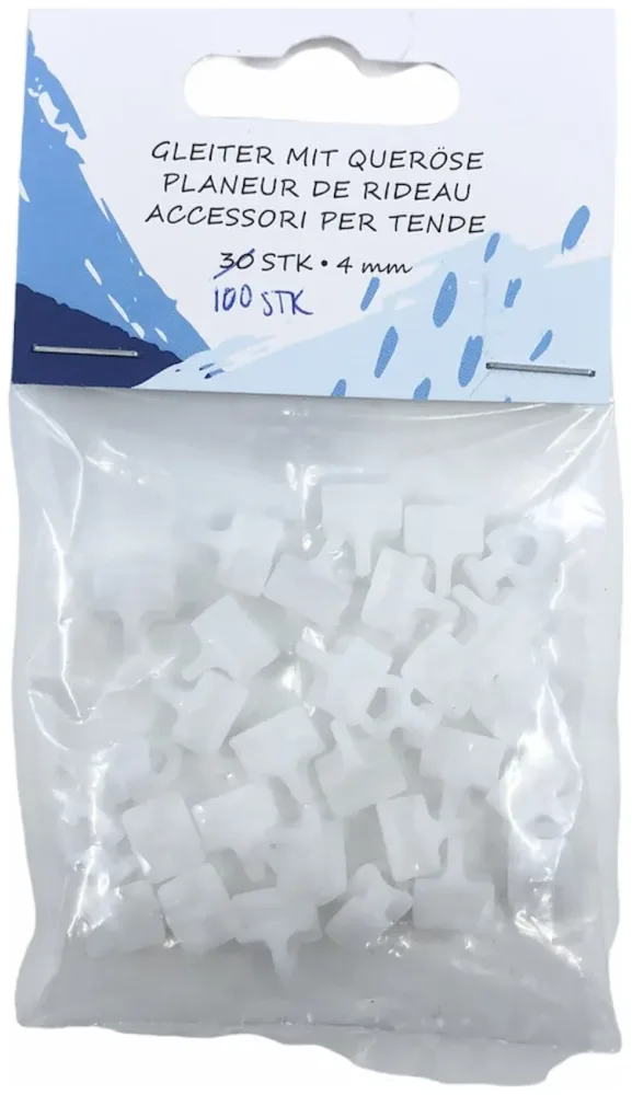 Hinno Klickgleiter mit Queröse 6 mm 50 Stk.