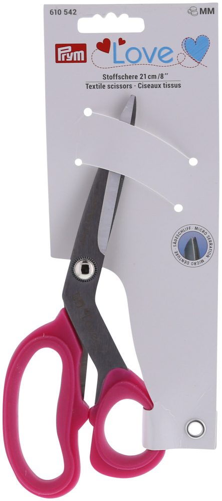Prym Love Stoffschere pink 21 cm 1 Stk. Micro Serration