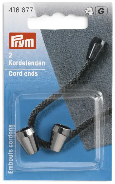 Prym Kordelenden konisch gunmetal 0