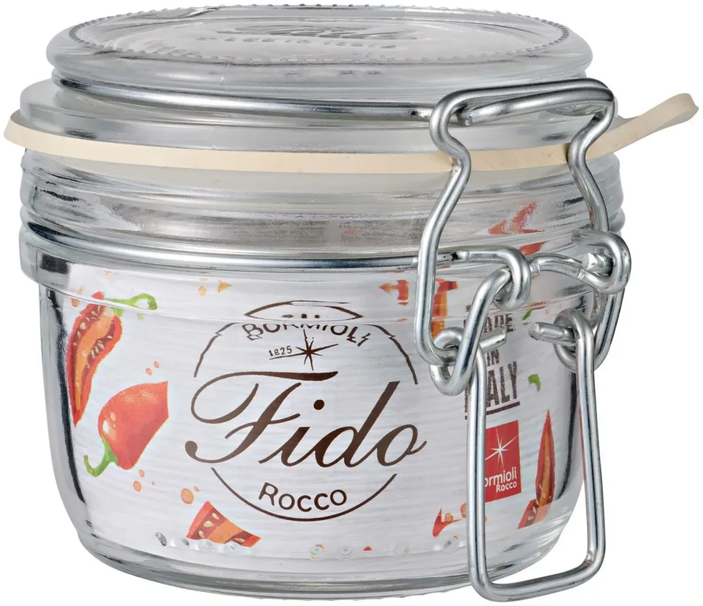 Bormioli Rocco Bügelverschlussglas Fido Terrina; 125 ml, 8.3x7.1 cm (ØxH); transparent; rund; 6 Stück / Pack