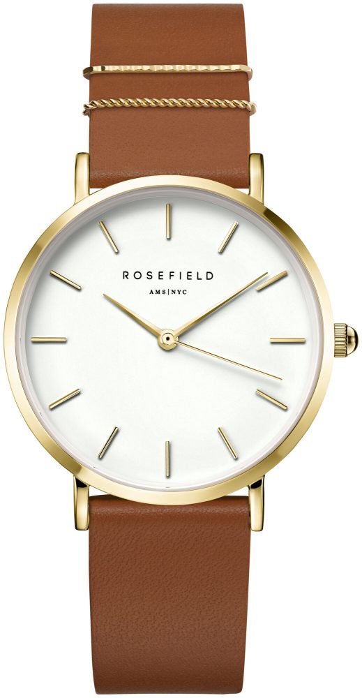 Rosefield - Analoguhr, West Village, 33mm, Braun