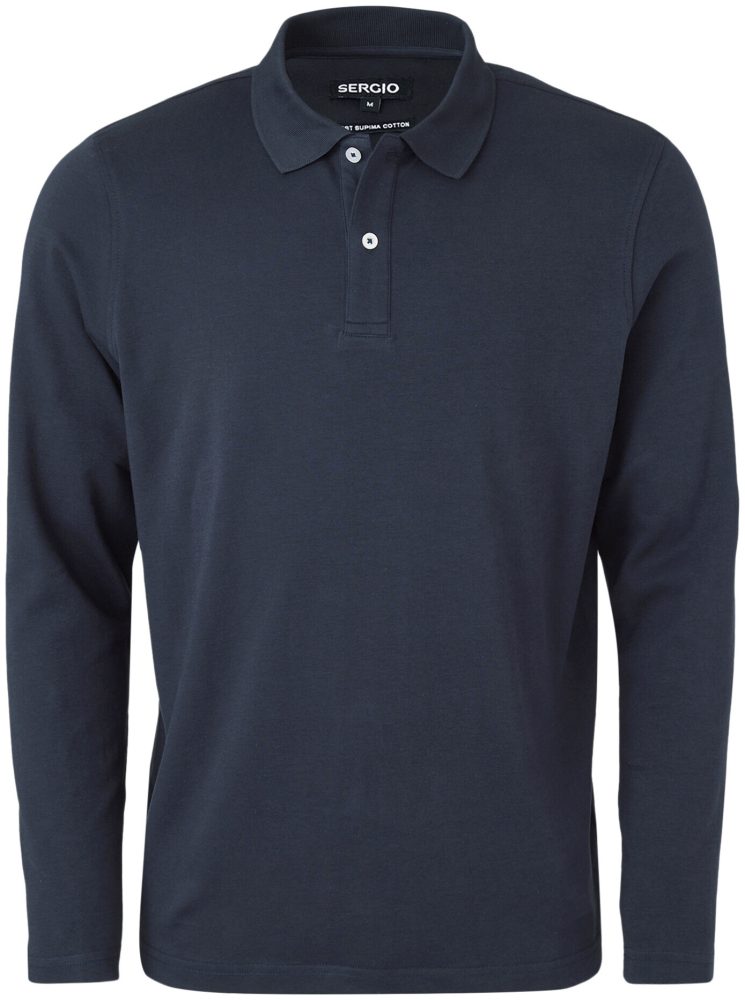 Sergio Poloshirt Langarm navy S