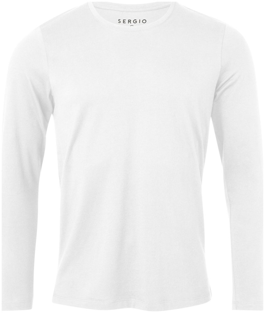 Sergio T-shirt Langarm weiss M