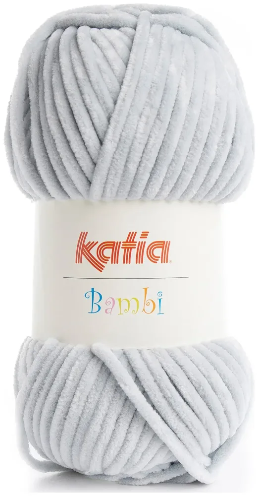 Katia Bambi 325 Chenillegarn silber 100g