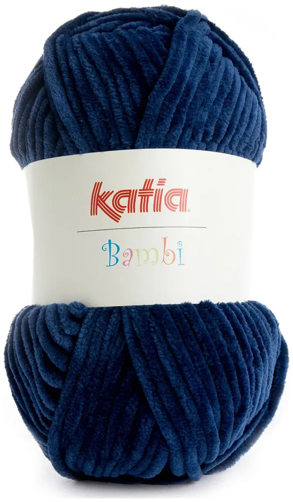 Katia Bambi 319 Chenillegarn marine 100g