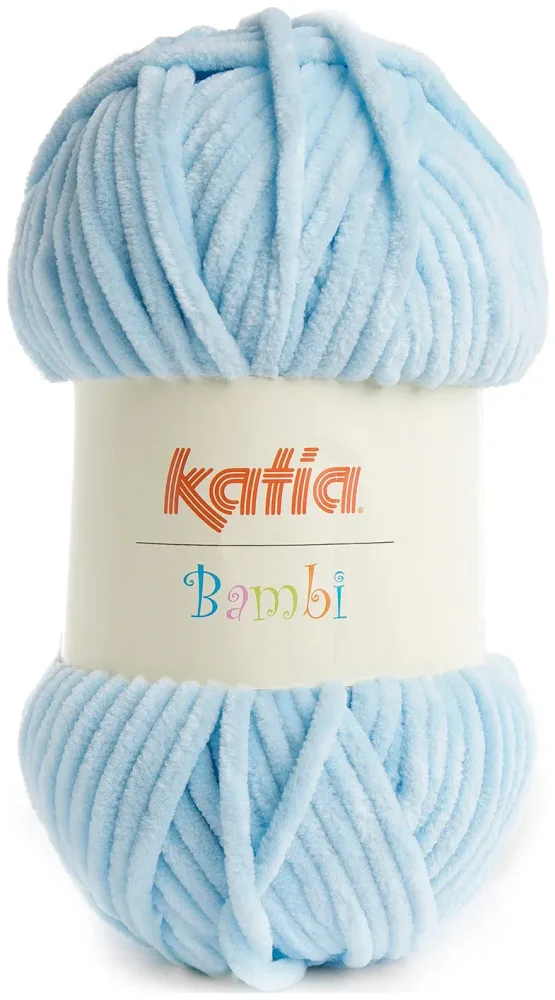 Katia Bambi 303 Chenillegarn hellblau 100g