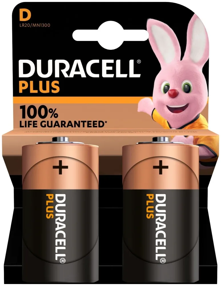 Duracell Batterien Plus D/Lr20 2 Stück