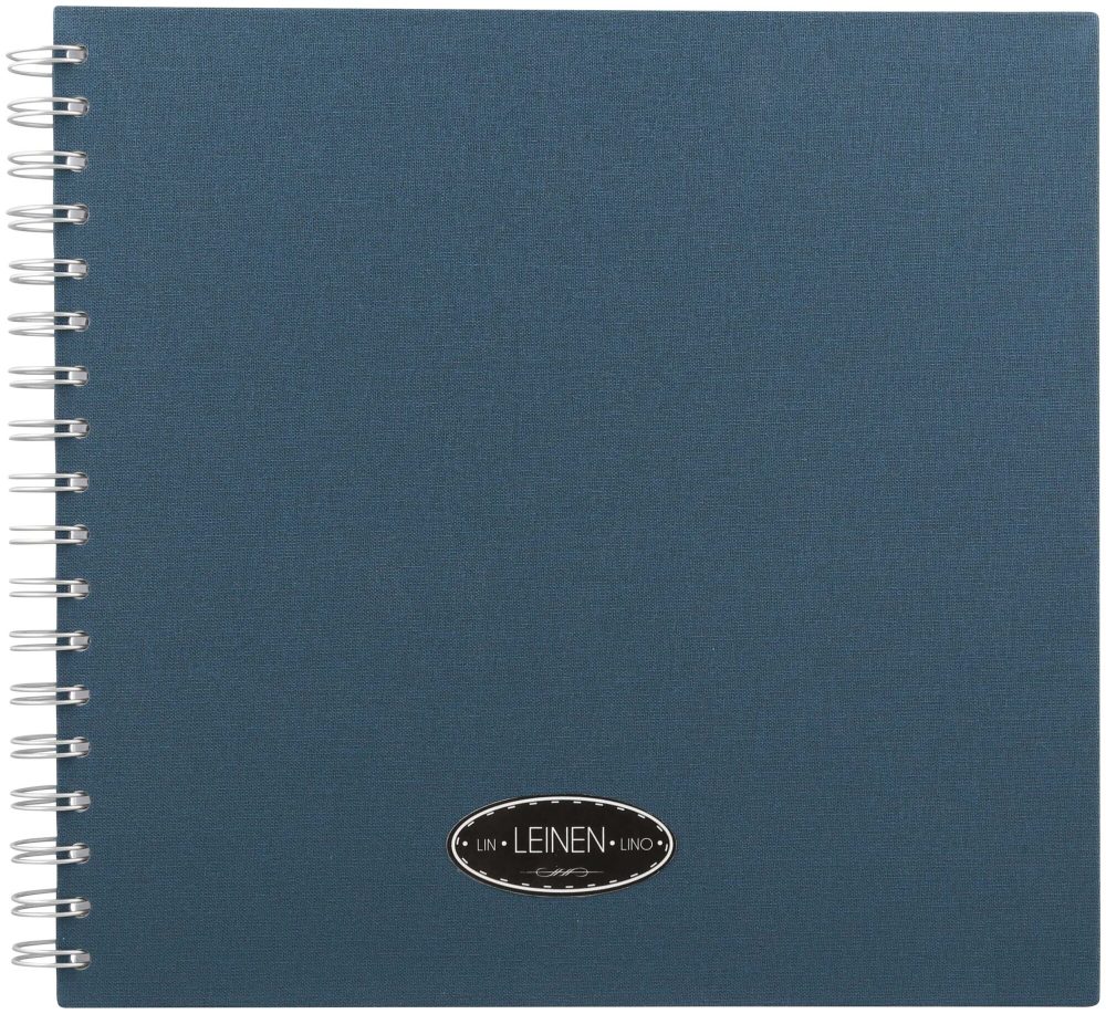 EIBERT - Kreativbuch mit Leineneinband, 24 x 24 cm, Petrol