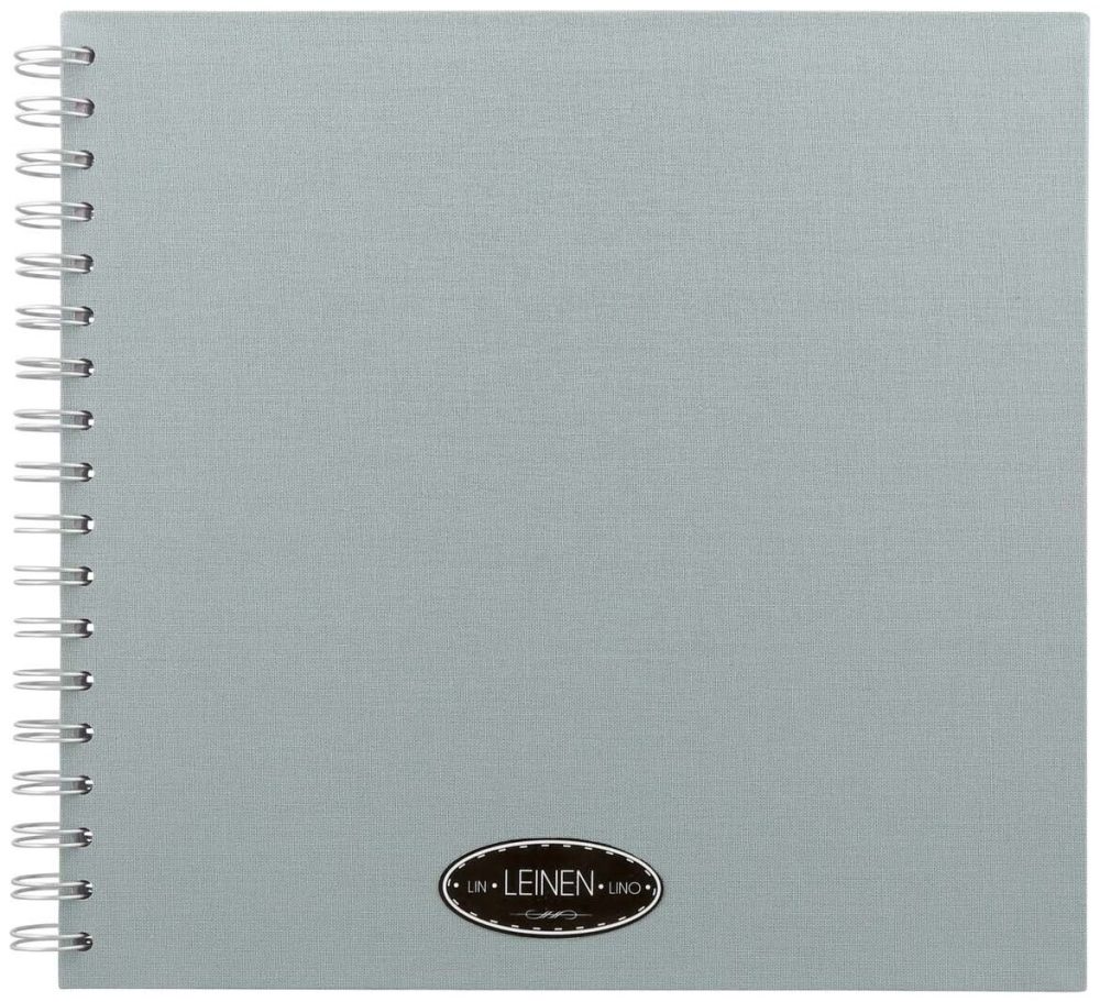 EIBERT - Kreativbuch mit Leineneinband, 24 x 24 cm, Grün