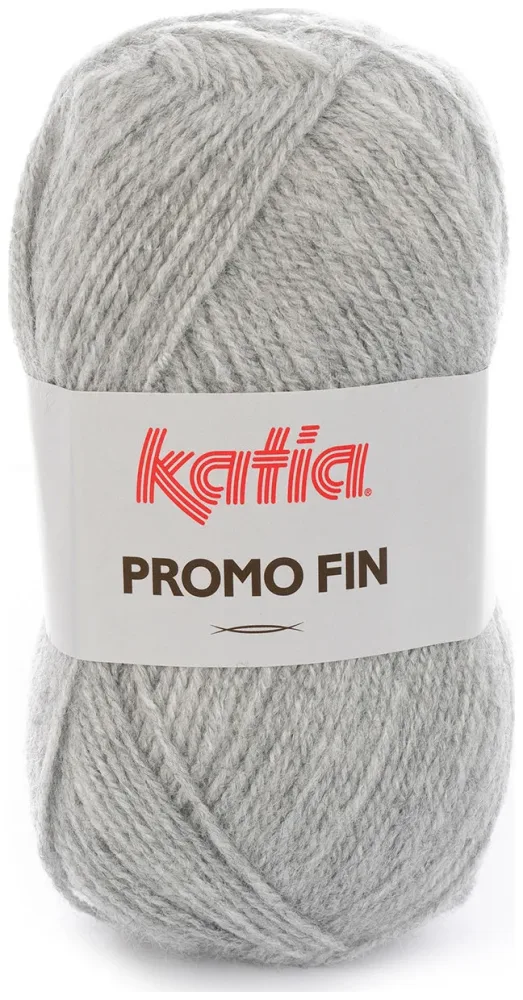 Katia Promo-Fin 0572 Handstrickgarn Acryl hellgrau 50g