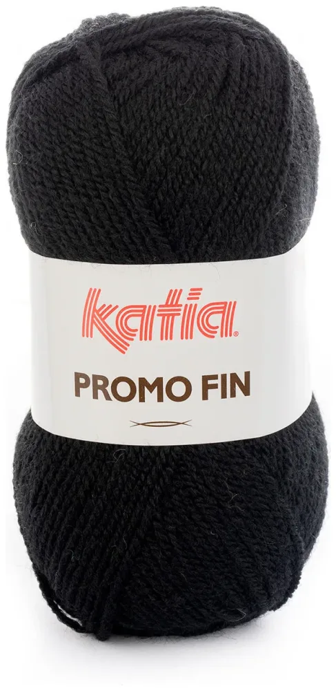 Katia Promo-Fin 0506 Handstrickgarn Acryl schwarz 50g