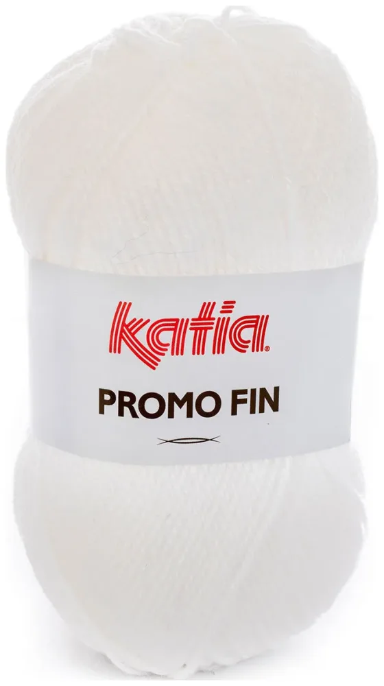 Katia Promo-Fin 0501 Handstrickgarn 100% Acryl weiss 50g