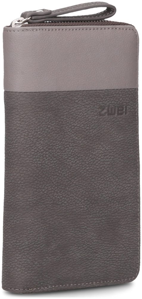Zwei Portemonnaie nubuk stone