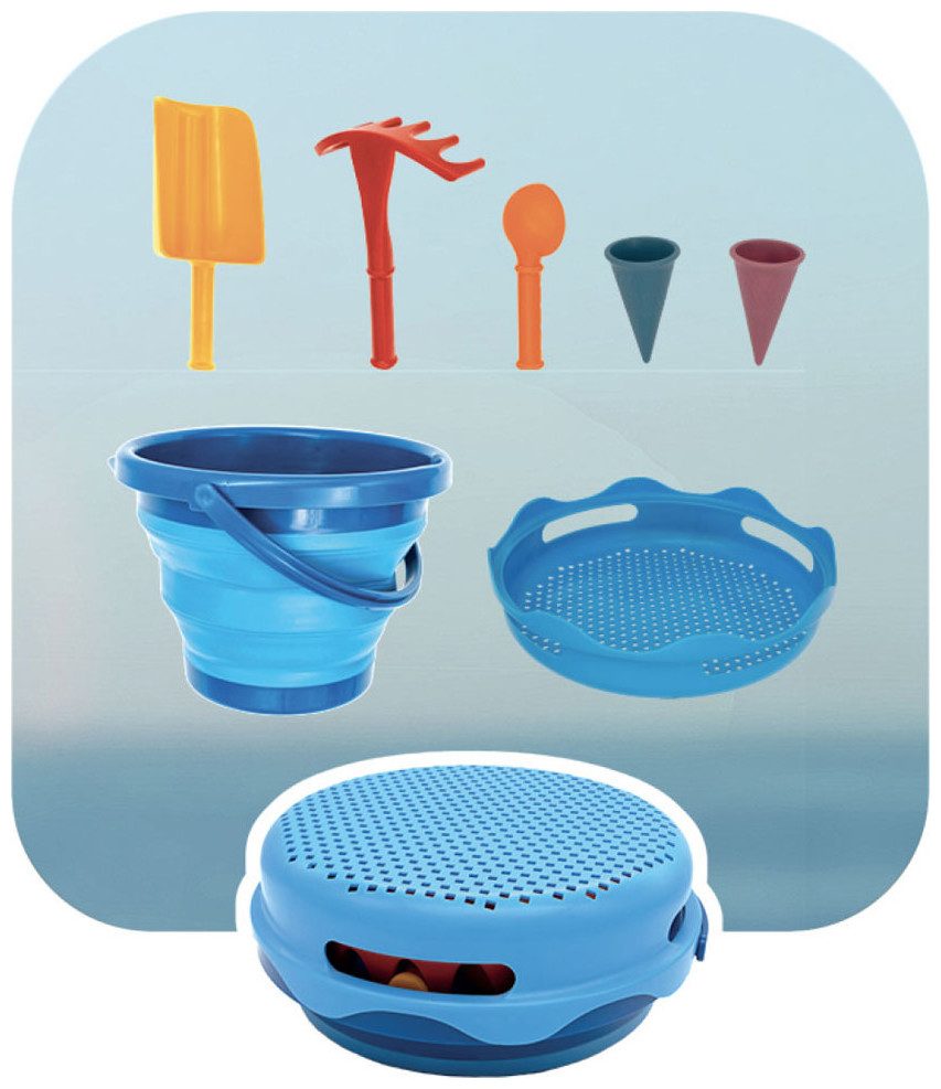 Schildkröt - 7in1 Falteimer Set, Blau