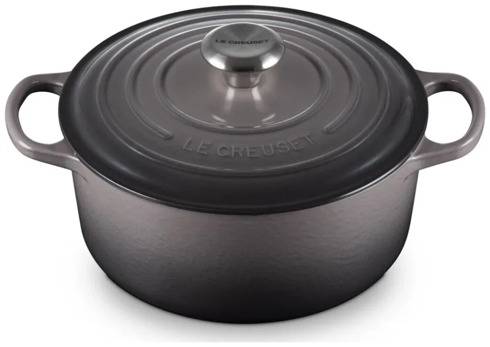 Le Creuset Bräter Rund Signature grau 2.4L 20cm
