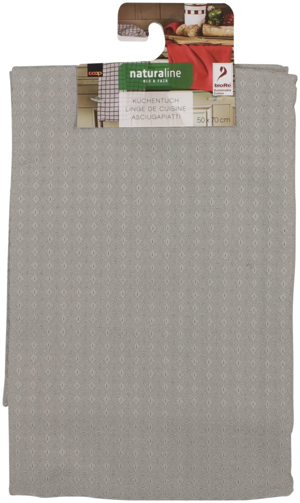 Naturaline Textil Naturaline Waffelküchentuch grau 50x70cm