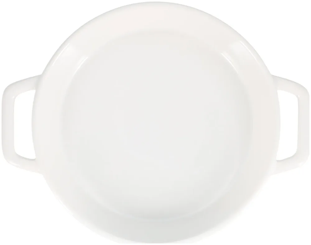 Ladelle Homestead Auflaufform mit Griff rund weiss 25cm