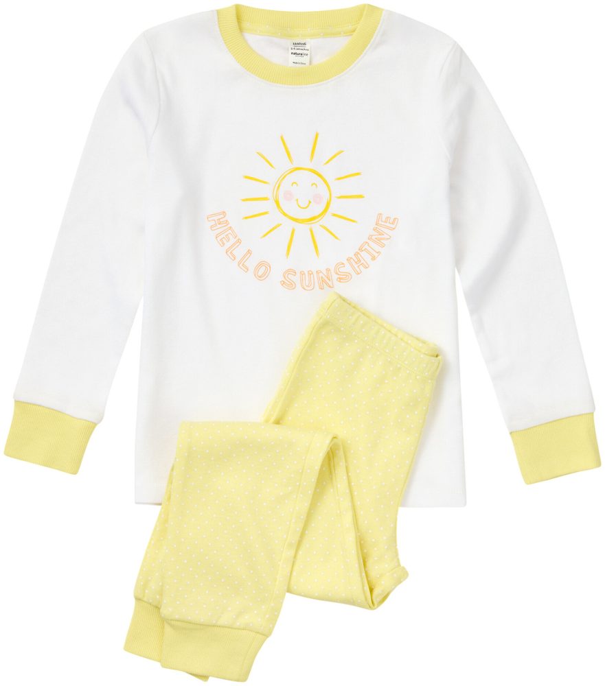 Naturaline Textil Kids Pyjama sunshine gelb 122/128