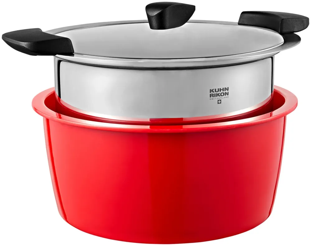 Kuhn Rikon - Kochtopf, 22CM/3L, Rot