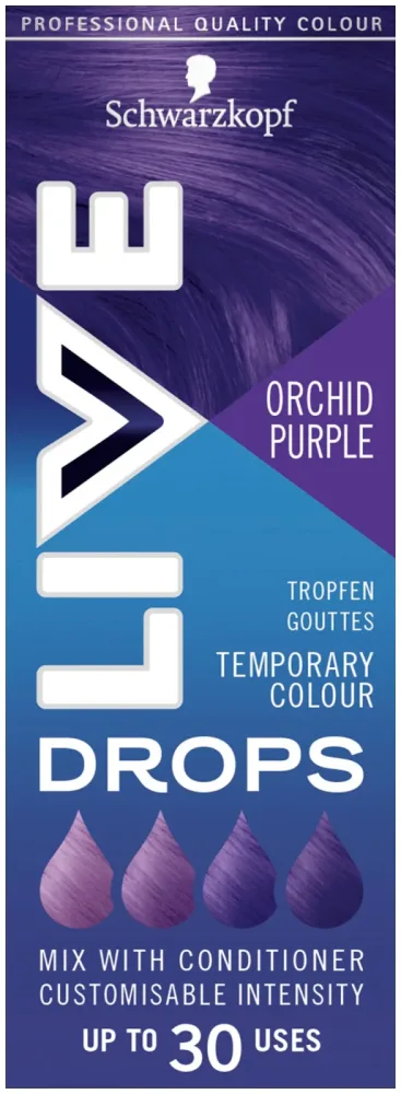 Schwarzkopf Live Temporary Colour Drops Orchid Purple 30 ml