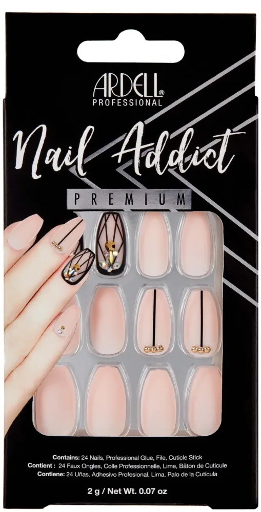 Ardell Nail Addict Blush Geometric Cryst