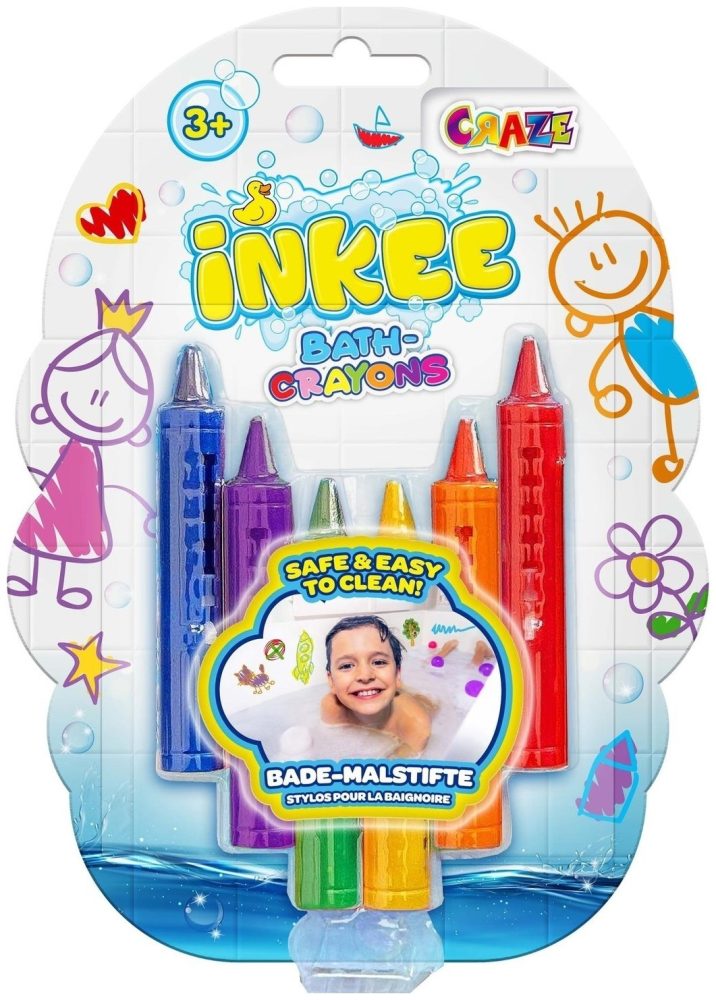 Craze - Inkee Bade-Malstifte 6er-Set, Multicolor