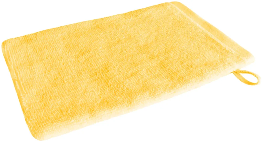Inhouse Waschhandschuh Gots 15x21 gelb