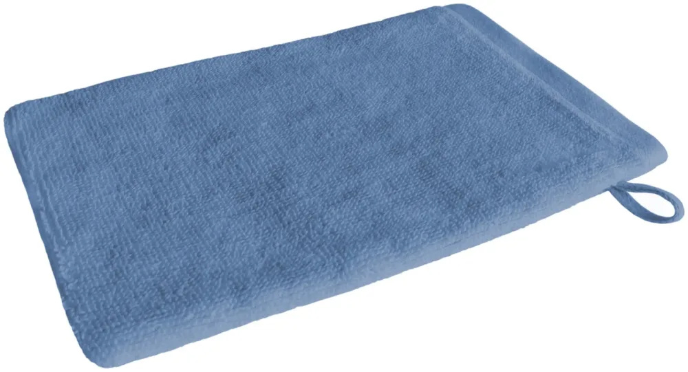 Inhouse Waschhandschuh Gots 15x21 blau