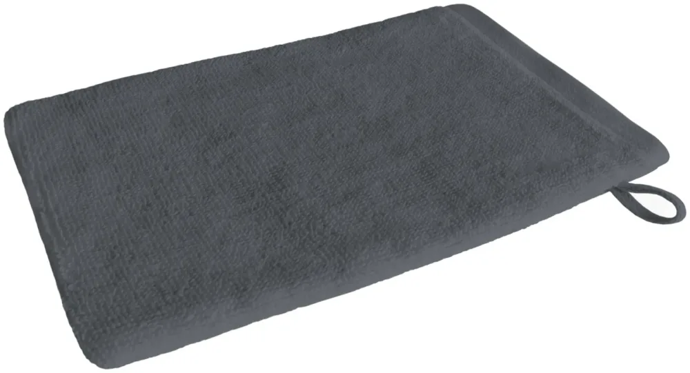 Inhouse Waschhandschuh Gots 15x21 schwarz