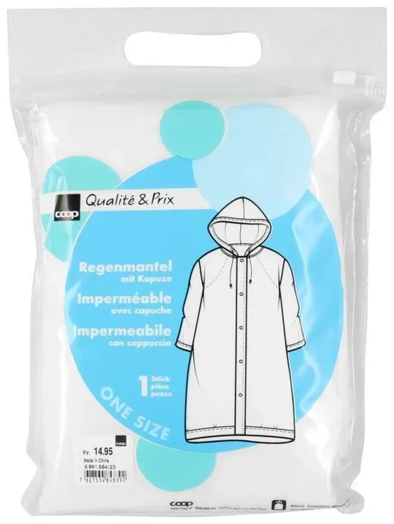Coop Regenmantel Erwachsene milky transparent