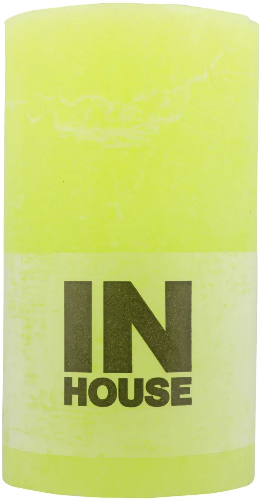 Inhouse Zylinderkerze Rustic 68x120 Limette