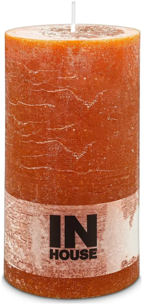 Inhouse Zylinderkerze Rustic 100x180 Cognac