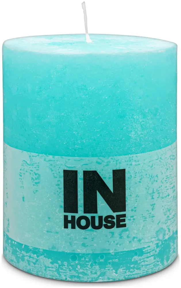 Inhouse Zylinderkerze Rustic 100x120 Minze