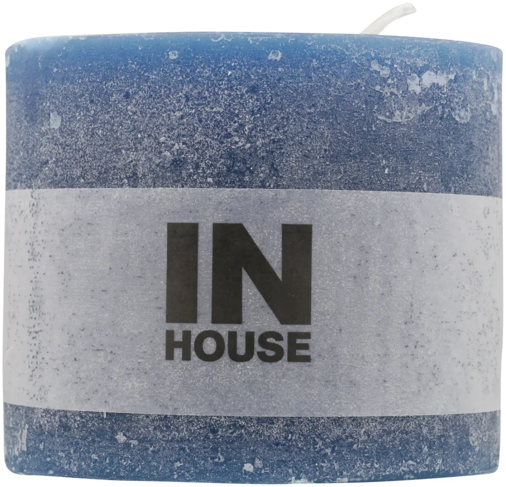 Inhouse Zylinderkerze 120x100 Petrolblau
