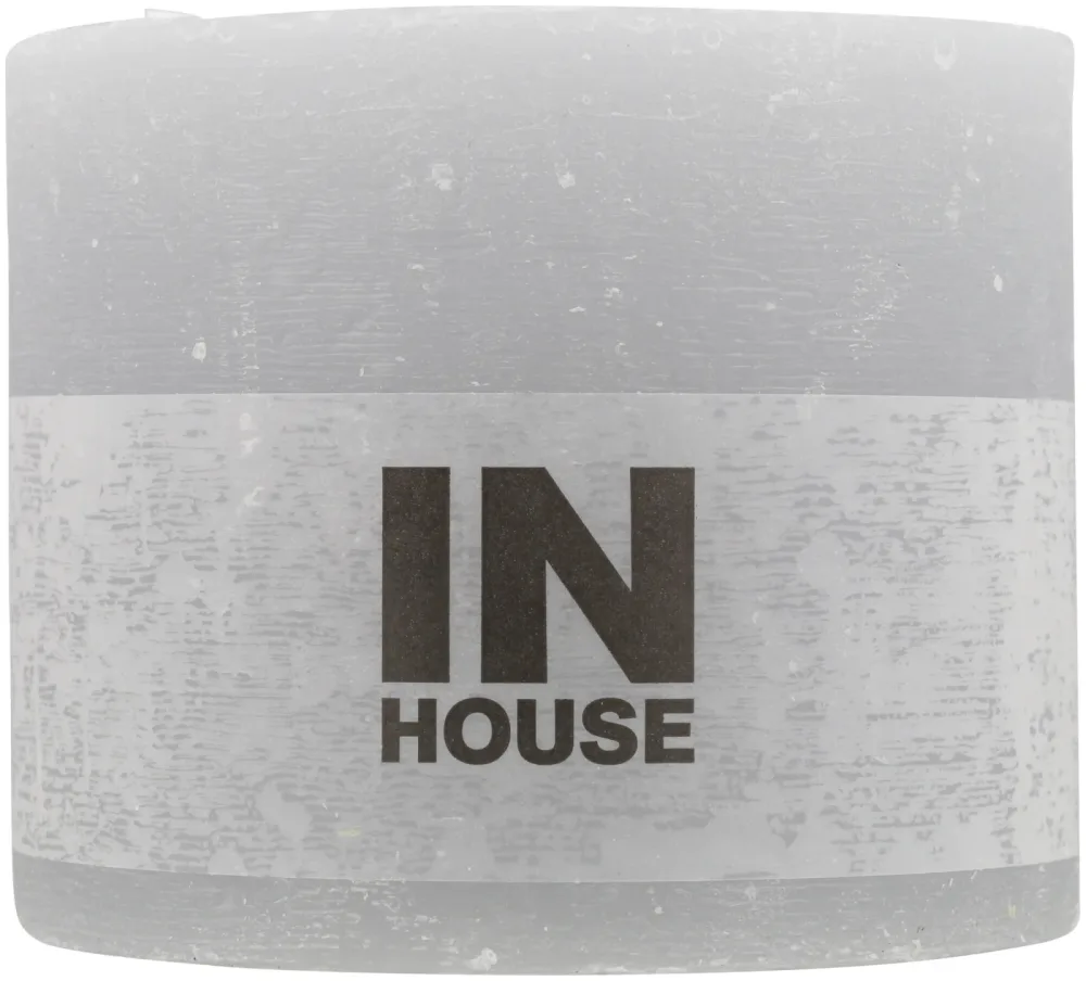 Inhouse Zylinderkerze 120x100 Hellgrau