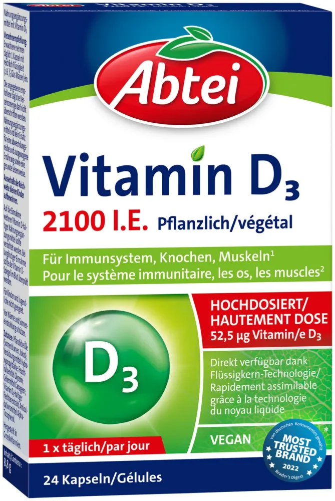 Abtei Vitamin D3 2100 Pflanzlich
