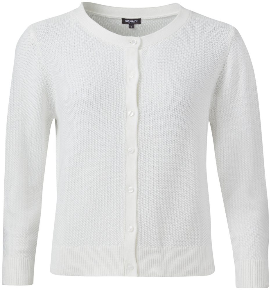Naturaline Textil Naturaline Damen Strickjacke weiss XL