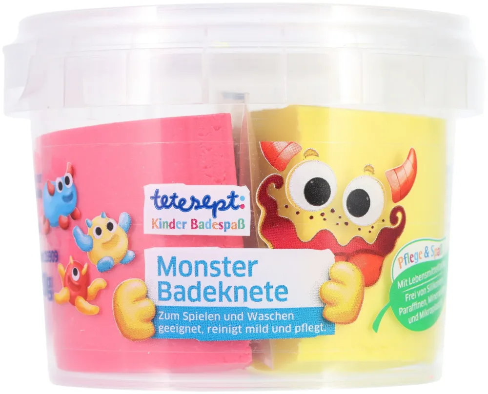 tetesept Kinder Monster Badeknete mehrfarbig 2x50g