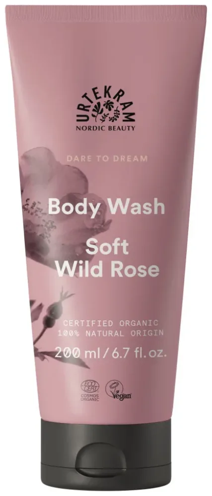 Urtekram Duschgel Soft Wild Rose 200 ml