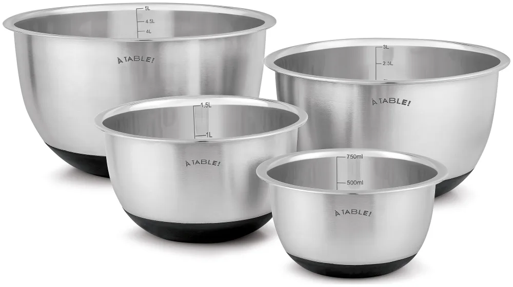 À Table! Schüssel-Set Edelstahl 4Stück