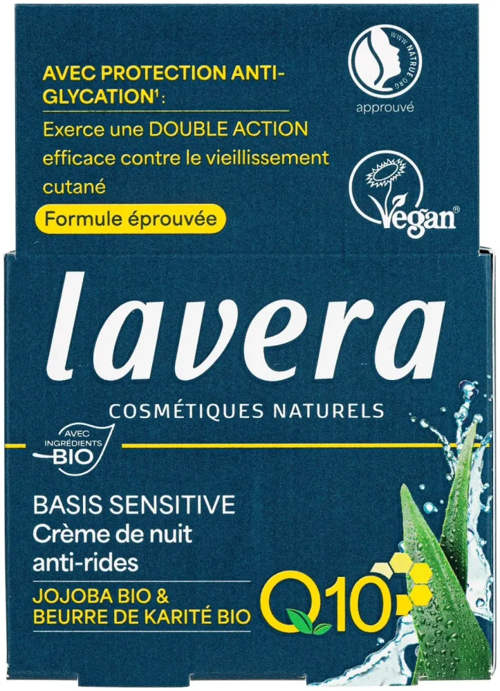 Lavera Basis Sensitive Anti-Falten Nachtcreme Q10 50ml
