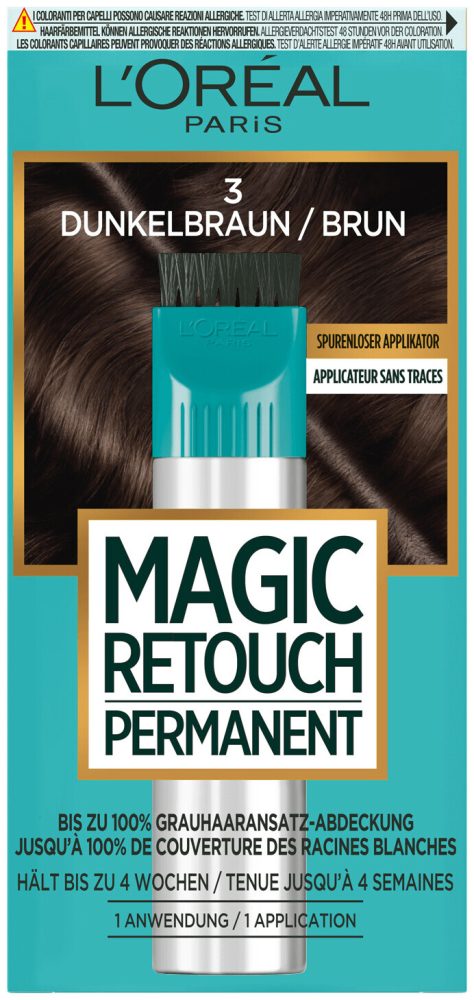 L'Oréal Paris Magic Retouch Permanent, 3 Dunkelbraun