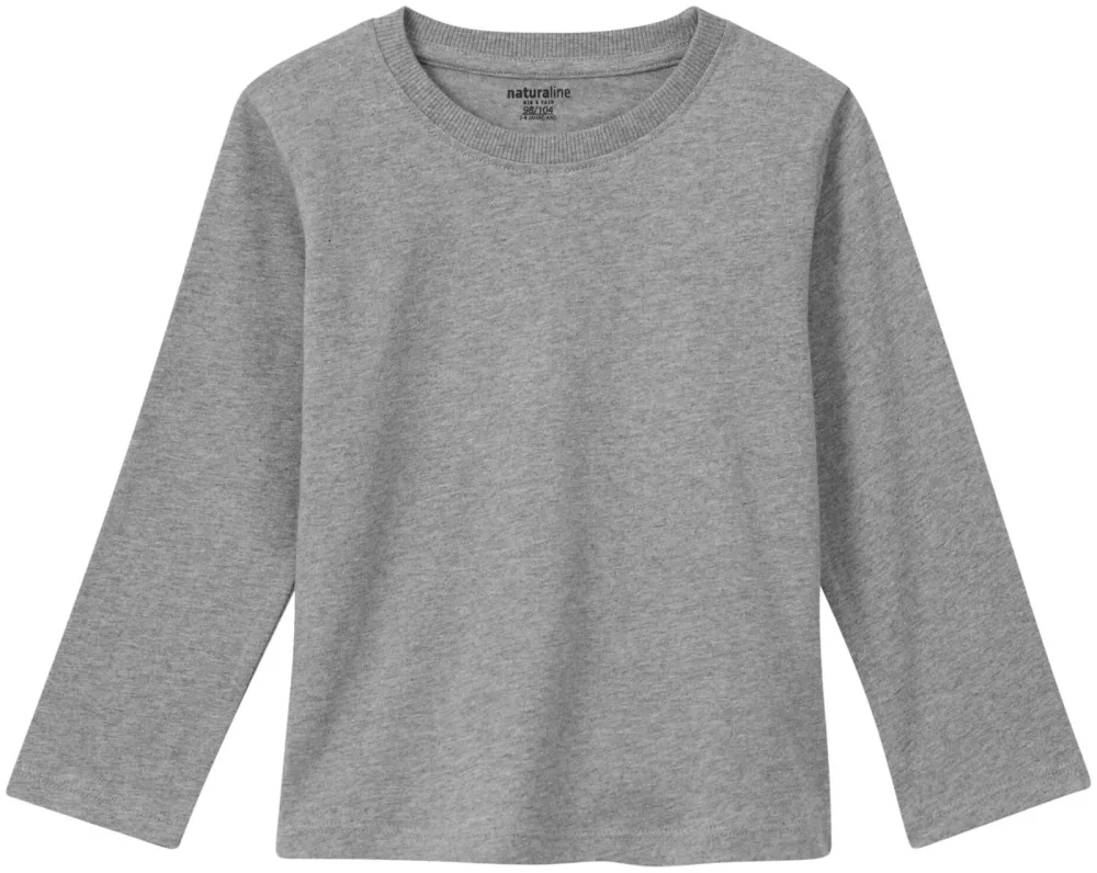 Naturaline Textil Naturaline Kinder T-Shirt grey melange 86/92