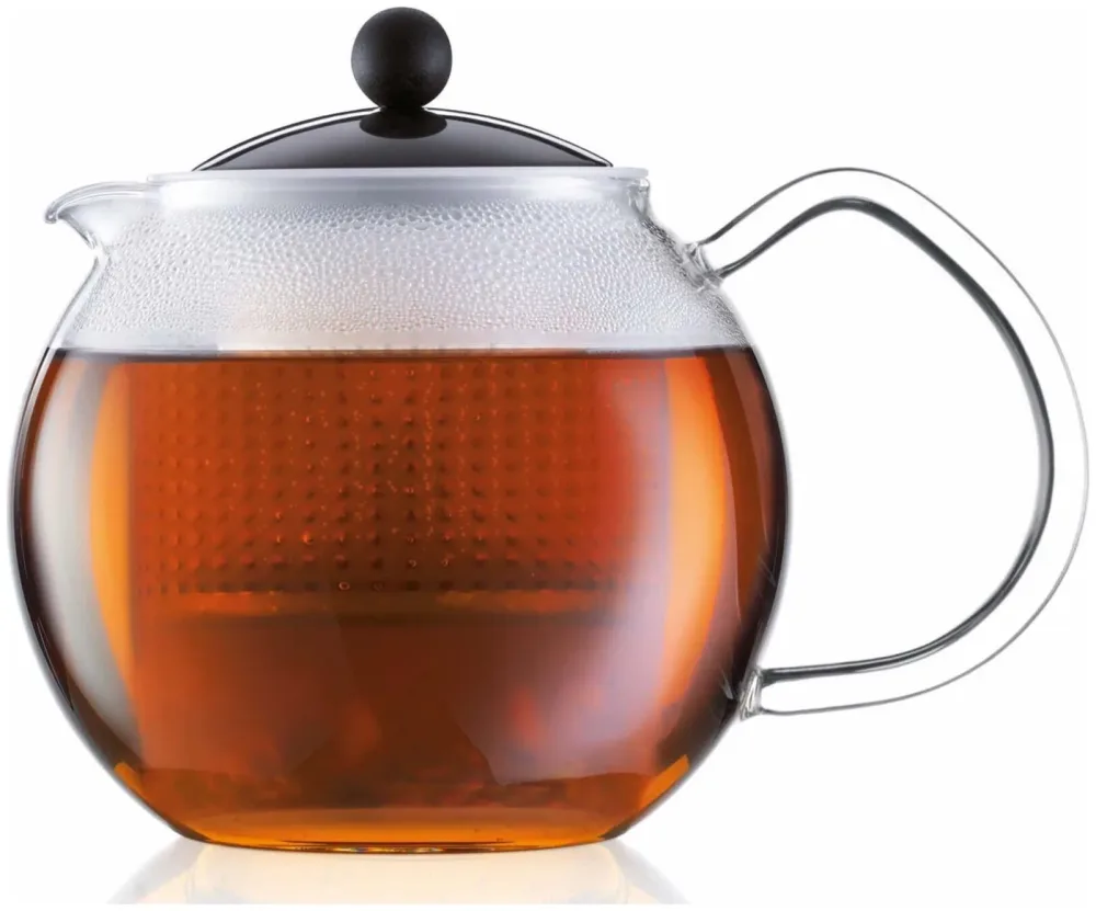 bodum ASSAM F/PLST 0.5 Liter Teebereiter Transparent, Schwarz