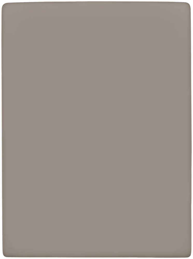 Inhouse Fixleintuch Gots Satin 140 x 200 taupe, Matratzenhöhe bis zu 22 cm