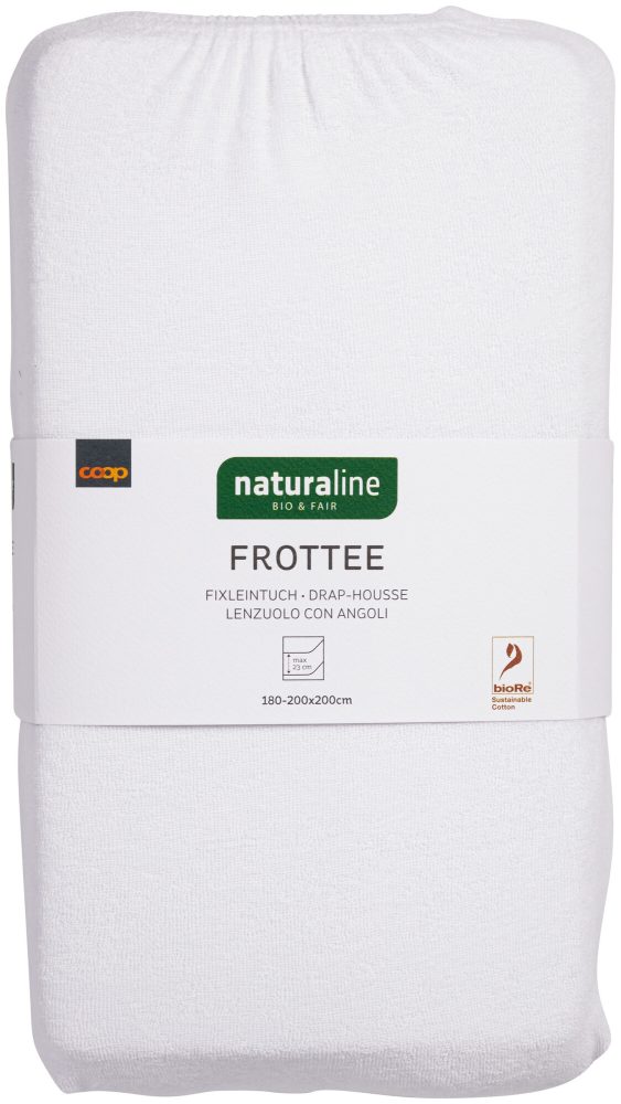 Naturaline Textil Bio Fixl. Frotte 180x200 weiss
