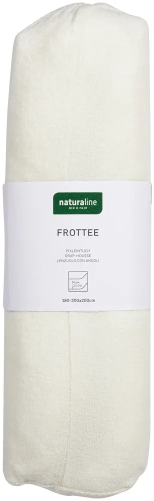 Naturaline Textil Bio Fixl. Frotte 180x200 offwhite