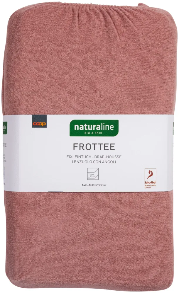 Naturaline Textil Bio Fixl. Frotte 160x200 altrosa