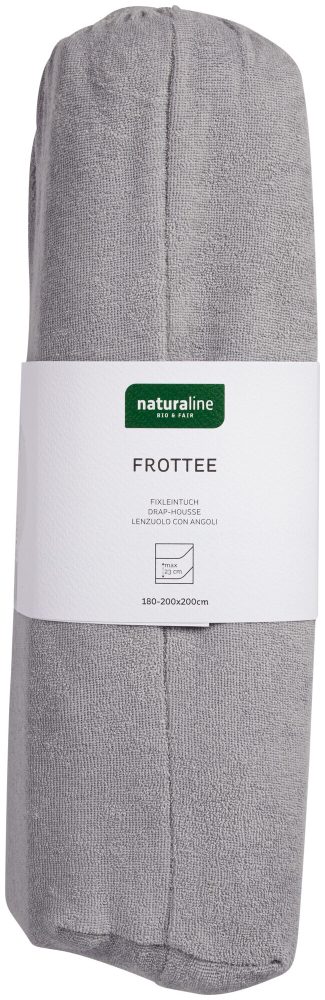 Naturaline Textil Bio Fixl. Frotte 180x200 grau